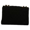 Chanel  Timeless Jumbo handbag  in black canvas - Detail D7 thumbnail