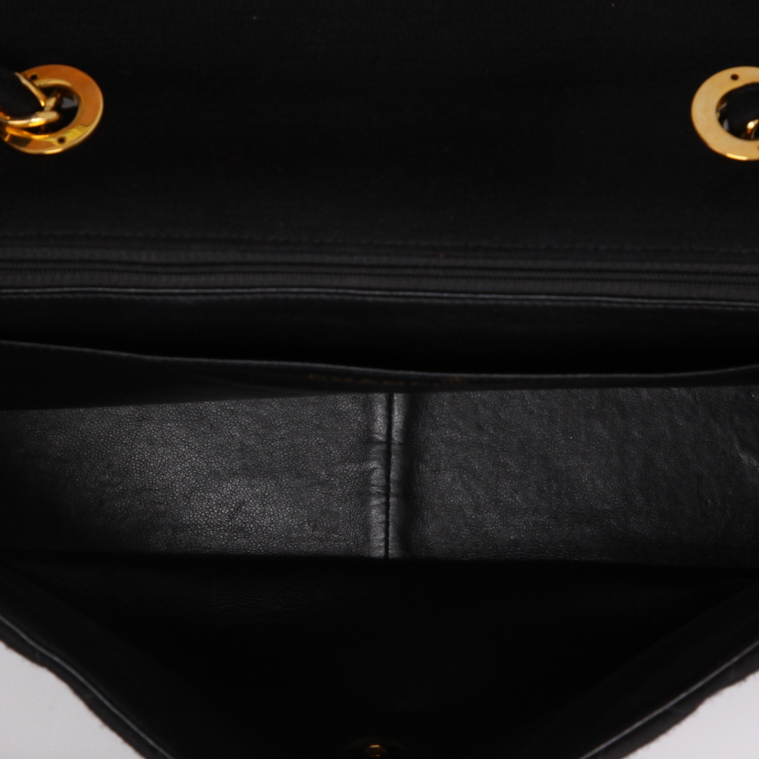 Borsa Chanel  Timeless Jumbo in tela nera - Detail D8