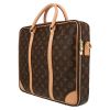 Louis Vuitton  Porte documents Voyage briefcase  in brown monogram canvas  and natural leather - Detail D3 thumbnail
