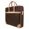 Louis Vuitton  Porte documents Voyage briefcase  in brown monogram canvas  and natural leather - Detail D5 thumbnail