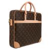 Louis Vuitton  Porte documents Voyage briefcase  in brown monogram canvas  and natural leather - Detail D6 thumbnail