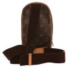 Bolso bandolera Louis Vuitton  Gange en lona Monogram marrón y cuero natural - Detail D7 thumbnail