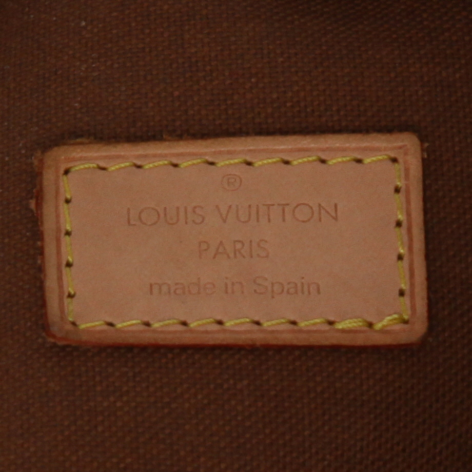 Borsa a tracolla Louis Vuitton  Gange in tela monogram marrone e pelle naturale - Detail D9