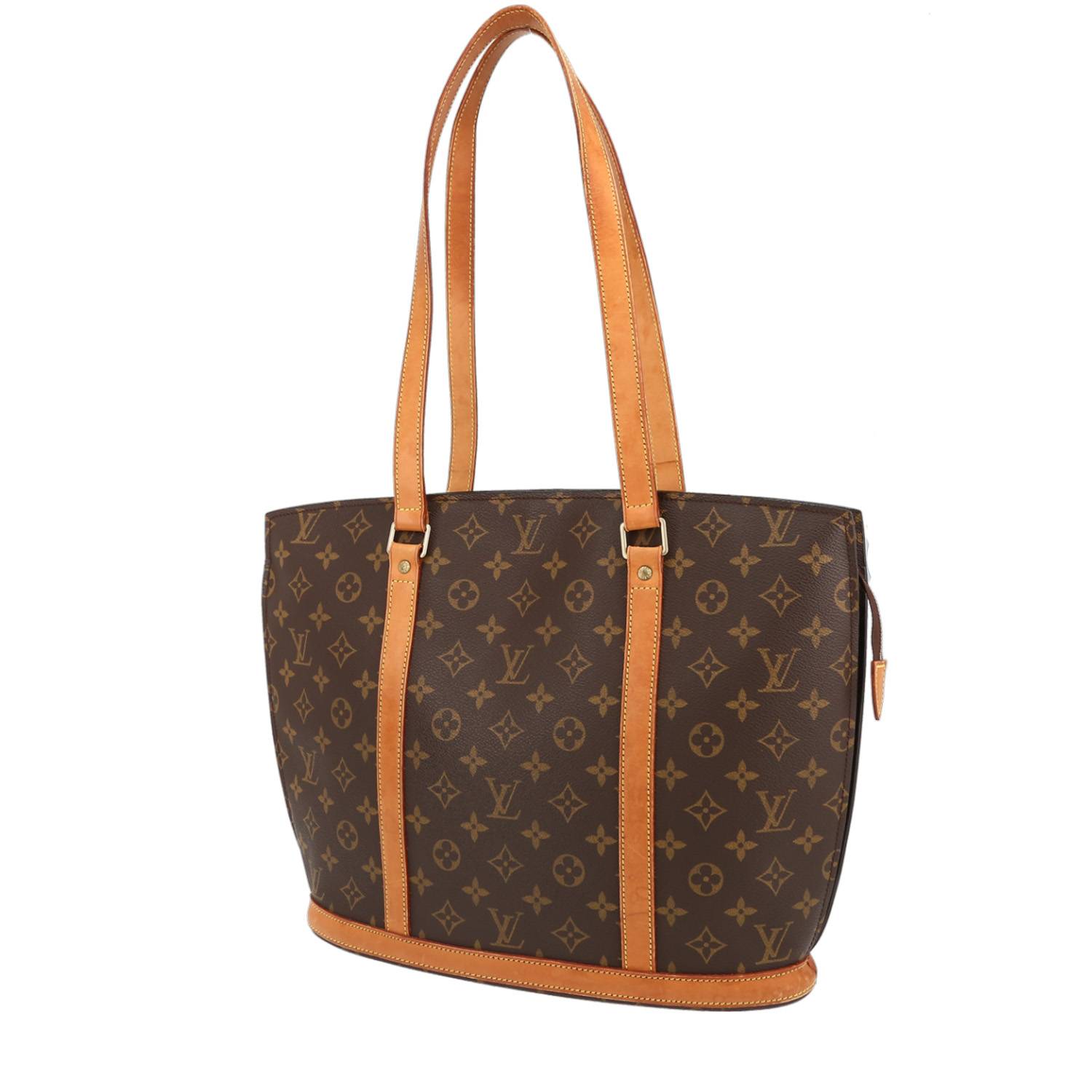 Louis Vuitton Babylone shopping bag in brown monogram canvas and natural  leather