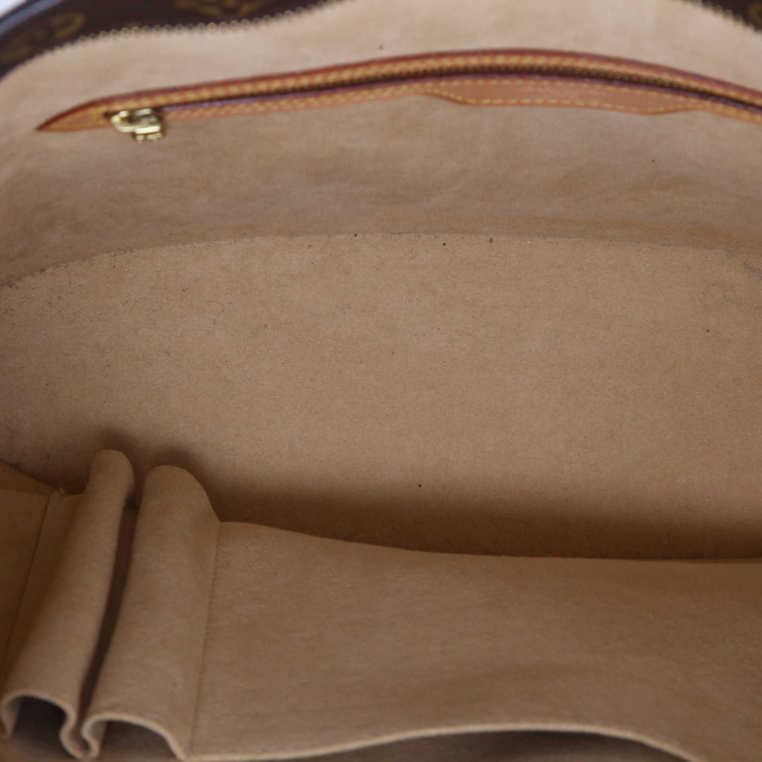 Bolso Cabás Louis Vuitton  Babylone en lona Monogram marrón y cuero natural - Detail D8