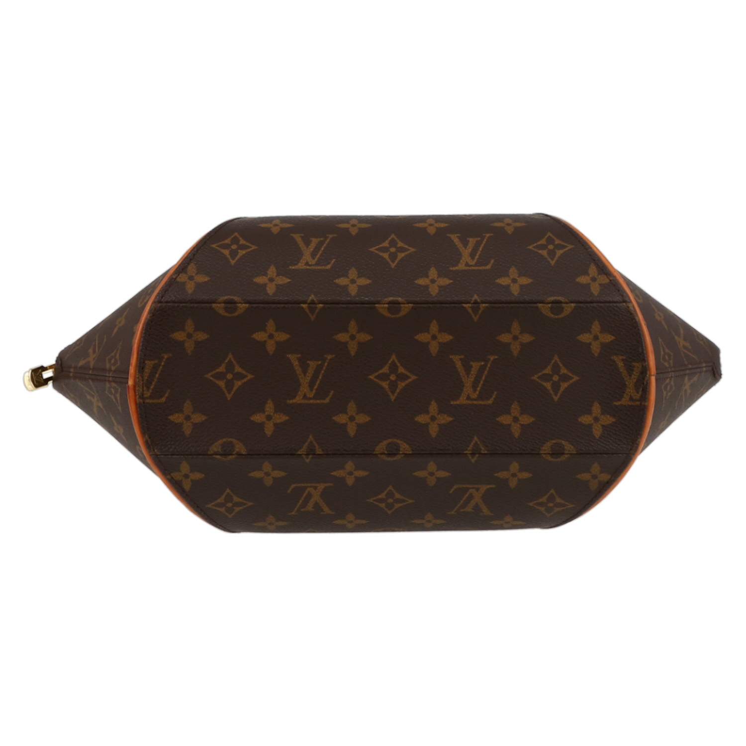 Borsa Louis Vuitton  Ellipse modello grande  in tela monogram marrone e pelle naturale - Detail D4