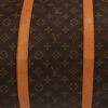 Borsa da viaggio Louis Vuitton  Keepall 60 in tela monogram marrone e pelle naturale - Detail D9 thumbnail