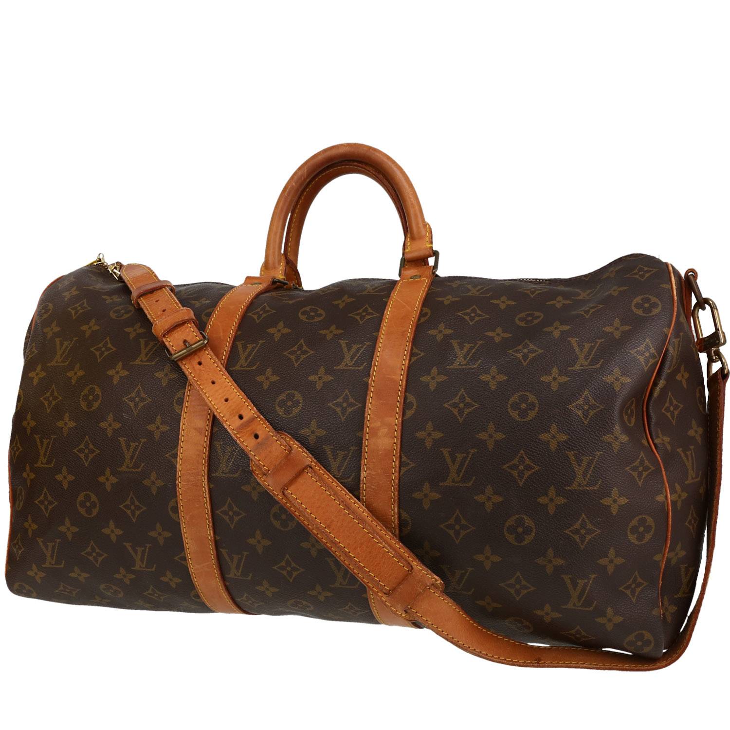 Pre-owned Louis Vuitton Reversible Keepall Bandouliere Monogram 3d 50  Rainbow/gray/black