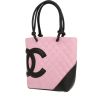 Bolso de mano Chanel  Cambon en cuero acolchado rosa y negro - 00pp thumbnail
