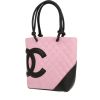 Borsa Chanel  Cambon in pelle trapuntata rosa e nera - 00pp thumbnail