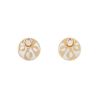 Bulgari Intarsio small earrings in pink gold, mother of pearl and diamonds - 00pp thumbnail