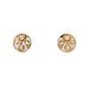 Paire de puces d'oreilles Bulgari Intarsio en or rose, nacre et diamants - 360 thumbnail
