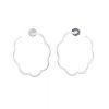 Chanel Camelia earrings in white gold - 360 thumbnail