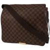 Louis Vuitton  Abbesses shoulder bag  in ebene damier canvas  and brown leather - 00pp thumbnail