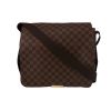 Louis Vuitton  Abbesses shoulder bag  in ebene damier canvas  and brown leather - 360 thumbnail