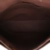 Sac bandoulière Louis Vuitton  Abbesses en toile damier ébène et cuir marron - Detail D3 thumbnail