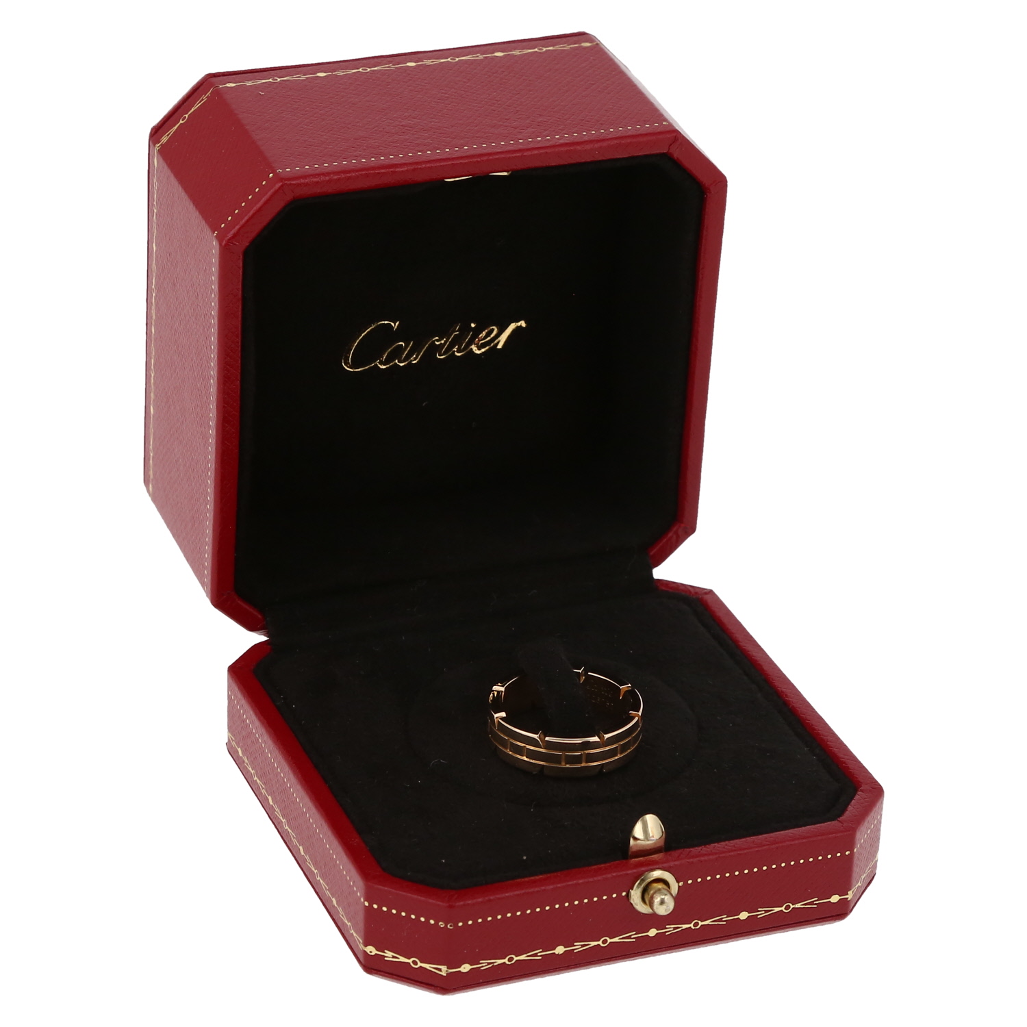 Anello Cartier Tank in oro giallo - Detail D2