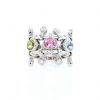 Sortija Dior Deux Epices de oro blanco, diamantes y piedras finas - 360 thumbnail