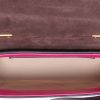 Chloé  C mini  shoulder bag  in purple Raisin, beige and pink grained leather - Detail D8 thumbnail