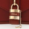 Chloé  Aby mini handbag  in brown leather - Detail D1 thumbnail