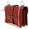 Chloé  Aby mini handbag  in brown leather - Detail D5 thumbnail