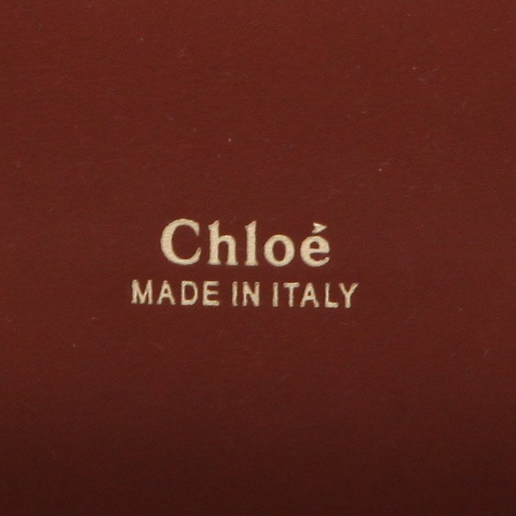 Chloé Aby mini handbag in brown leather - Detail D9