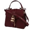 Chloé  Aby handbag  in burgundy grained leather - 00pp thumbnail