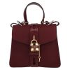 Chloé  Aby handbag  in burgundy grained leather - Detail D2 thumbnail