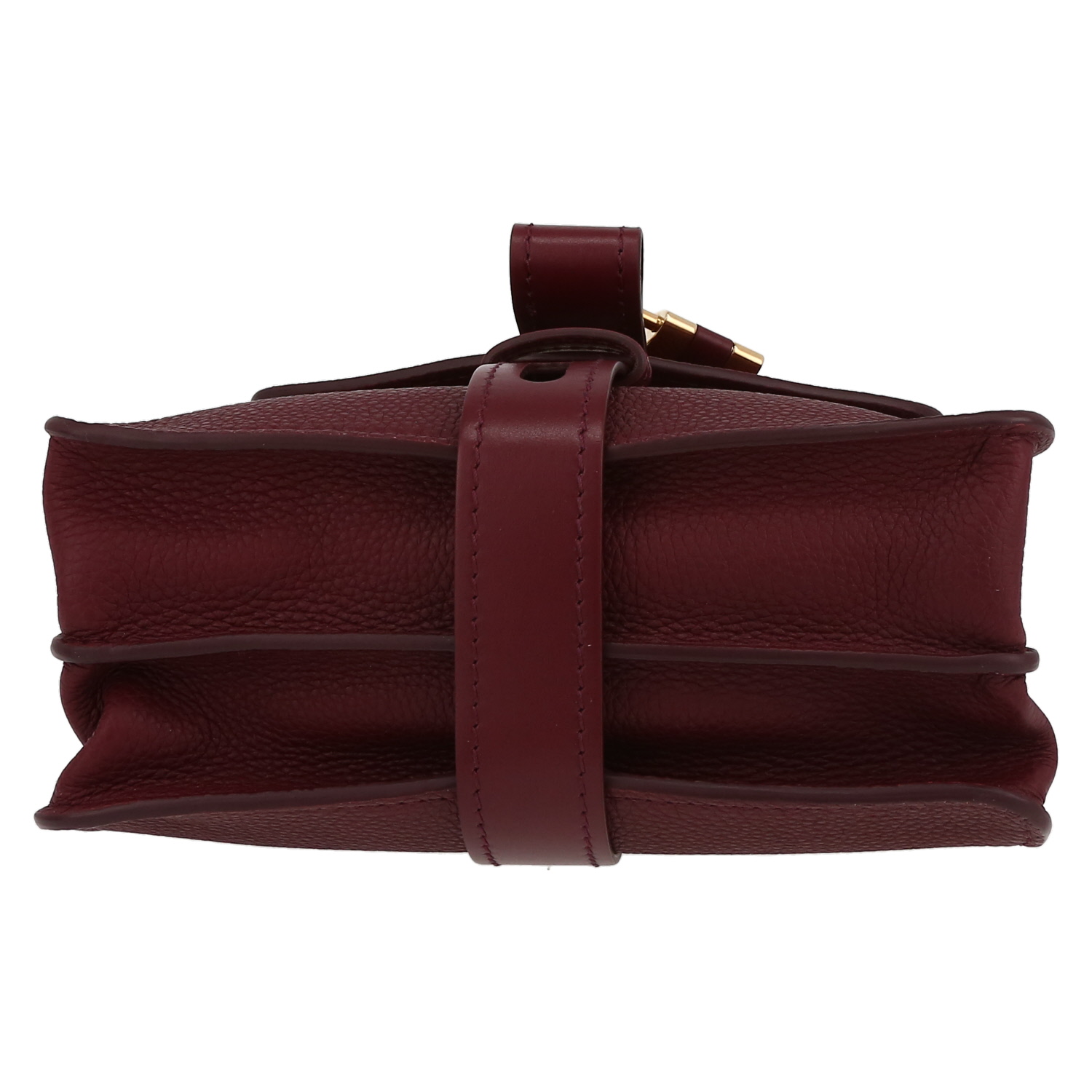 Borsa Chloé  Aby in pelle martellata bordeaux - Detail D4