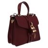 Chloé  Aby handbag  in burgundy grained leather - Detail D5 thumbnail