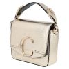 Chloé  C shoulder bag  in gold grained leather - Detail D3 thumbnail