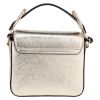 Chloé  C shoulder bag  in gold grained leather - Detail D7 thumbnail