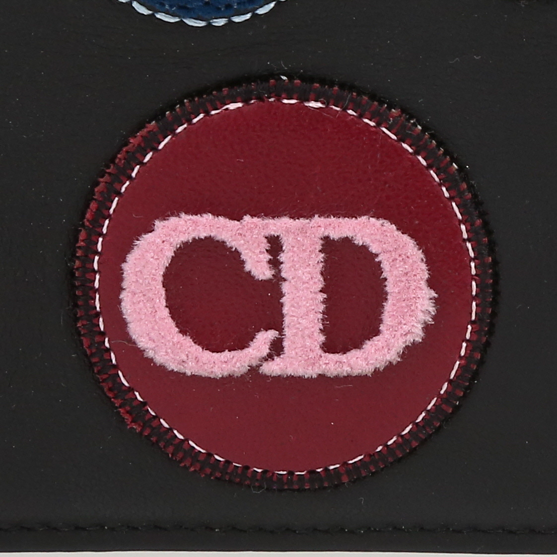 Borsa/pochette Dior  Diorama Wallet on Chain in pelle nera - Detail D1