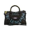 Balenciaga  City handbag  in black leather - 360 thumbnail