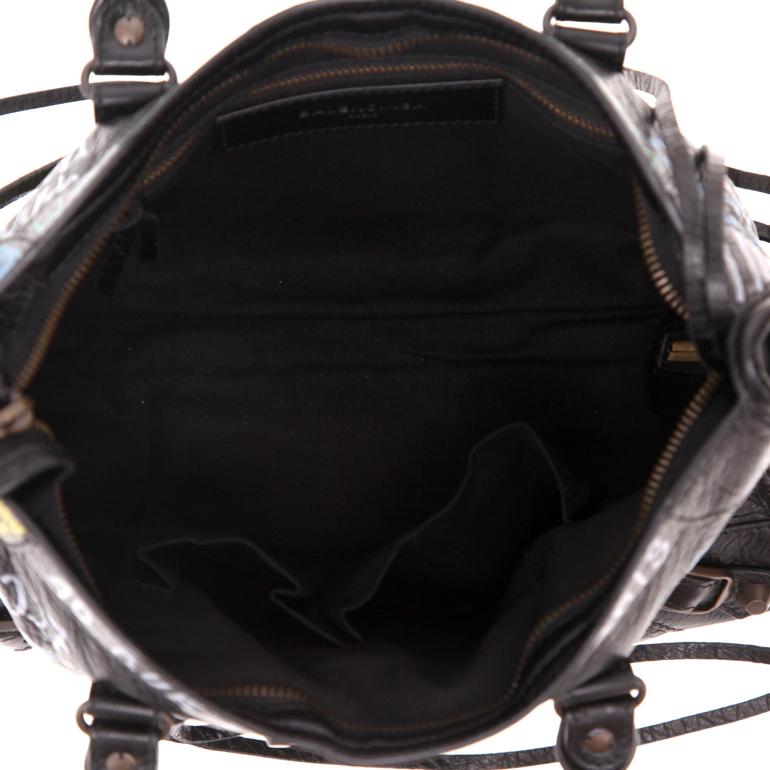 Bolso de mano Balenciaga  City en cuero negro - Detail D3