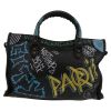 Borsa Balenciaga  City in pelle nera - Detail D7 thumbnail