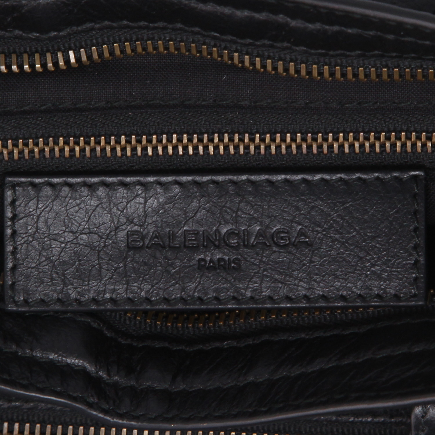Bolso de mano Balenciaga  City en cuero negro - Detail D8