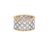 Buccellati Scacchi sleeve ring in yellow gold, white gold and diamonds - 00pp thumbnail