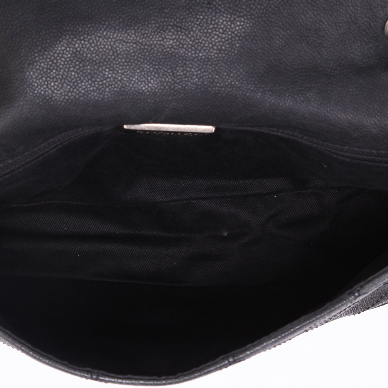 Borsa Chanel   in pelle martellata e trapuntata nera - Detail D3