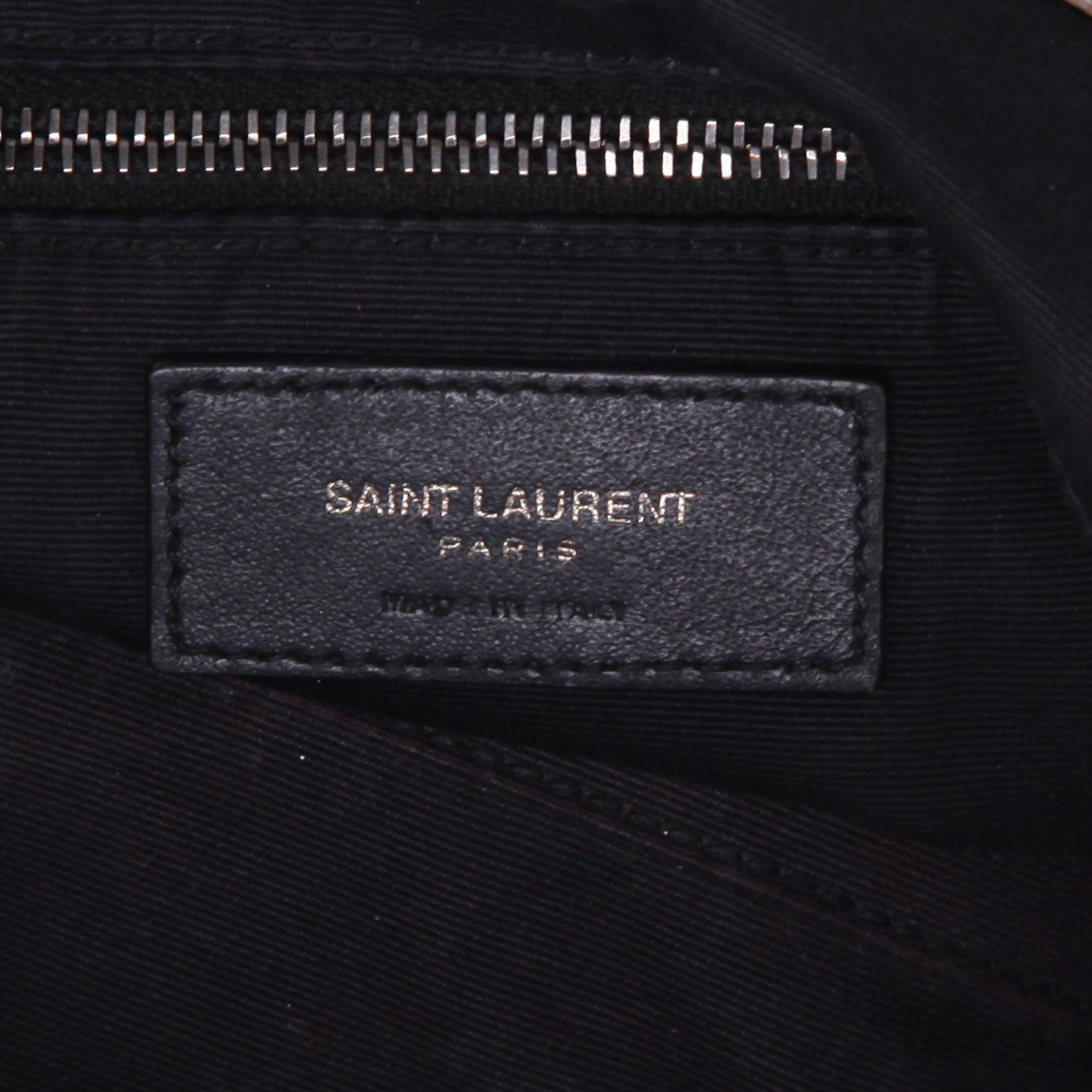 Bolso de mano Saint Laurent  Niki Shopping en cuero beige - Detail D2