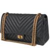 Chanel  Chanel 2.55 handbag  in grey quilted iridescent leather - 00pp thumbnail