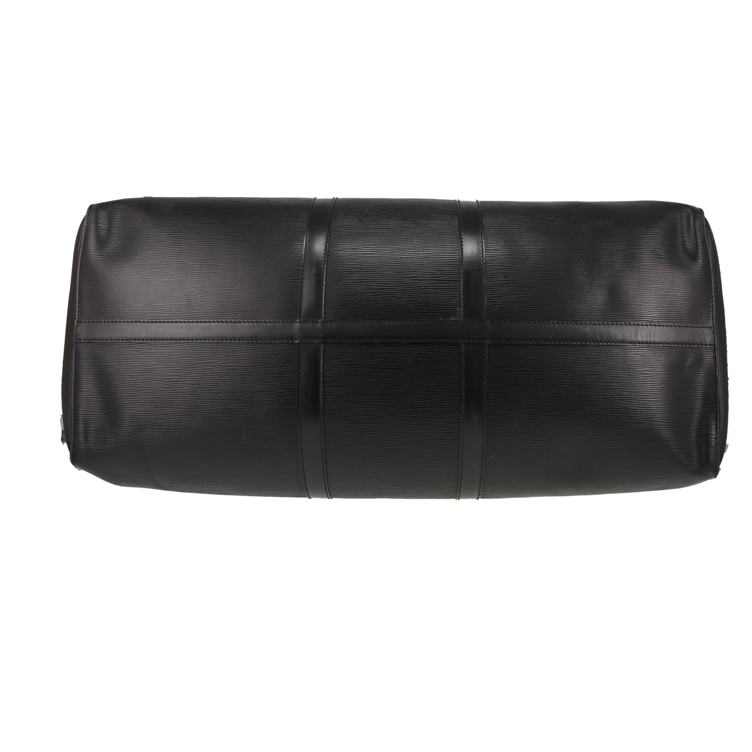 Borsa da viaggio Louis Vuitton  Keepall 60 in pelle Epi nera - Detail D1