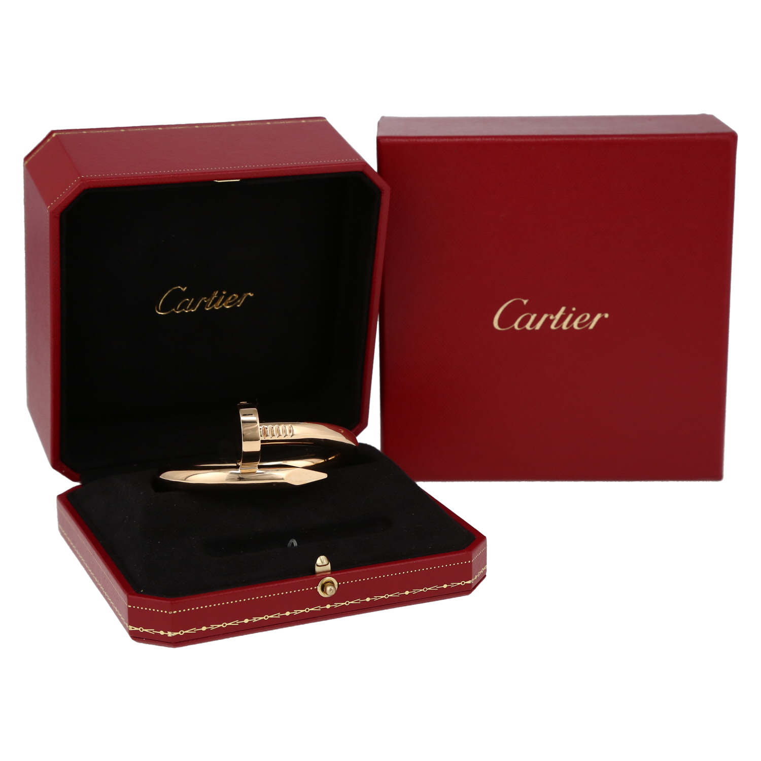 Brazalete Cartier Juste un clou modelo grande de oro amarillo - Detail D2