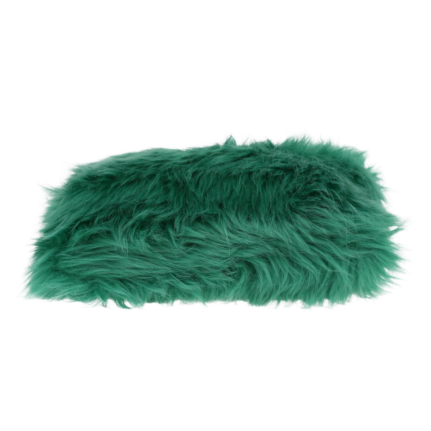 Prada   small model  pouch  in green synthetic furr - Detail D1