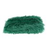 Pochette Prada   modello piccolo  in pelliccia sintetica verde - Detail D1 thumbnail