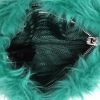 Pochette Prada   modello piccolo  in pelliccia sintetica verde - Detail D3 thumbnail