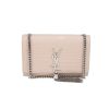 Saint Laurent  Kate Pompon small model  shoulder bag  in varnished pink leather - 360 thumbnail
