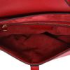 Bolso de mano Dior  Saddle en cuero color burdeos - Detail D3 thumbnail
