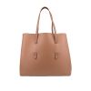 Alaïa   shopping bag  in rosy beige leather - 360 thumbnail