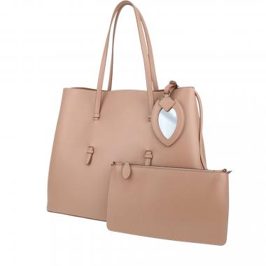 Shopping bag Alaïa   in pelle beige rosato